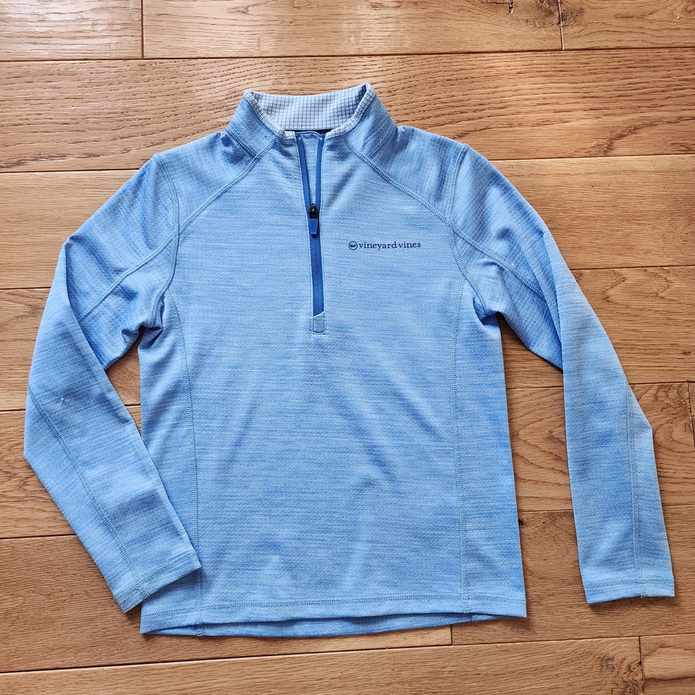 Vineyard Vines Blue Quarter-Zip Pullover